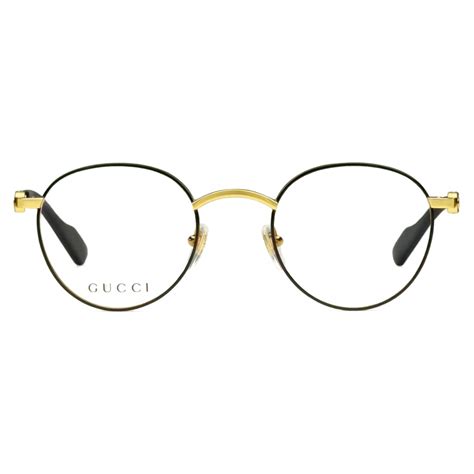 gucci occhiali da vista uomo nero oro|occhiali gucci sole quadrati.